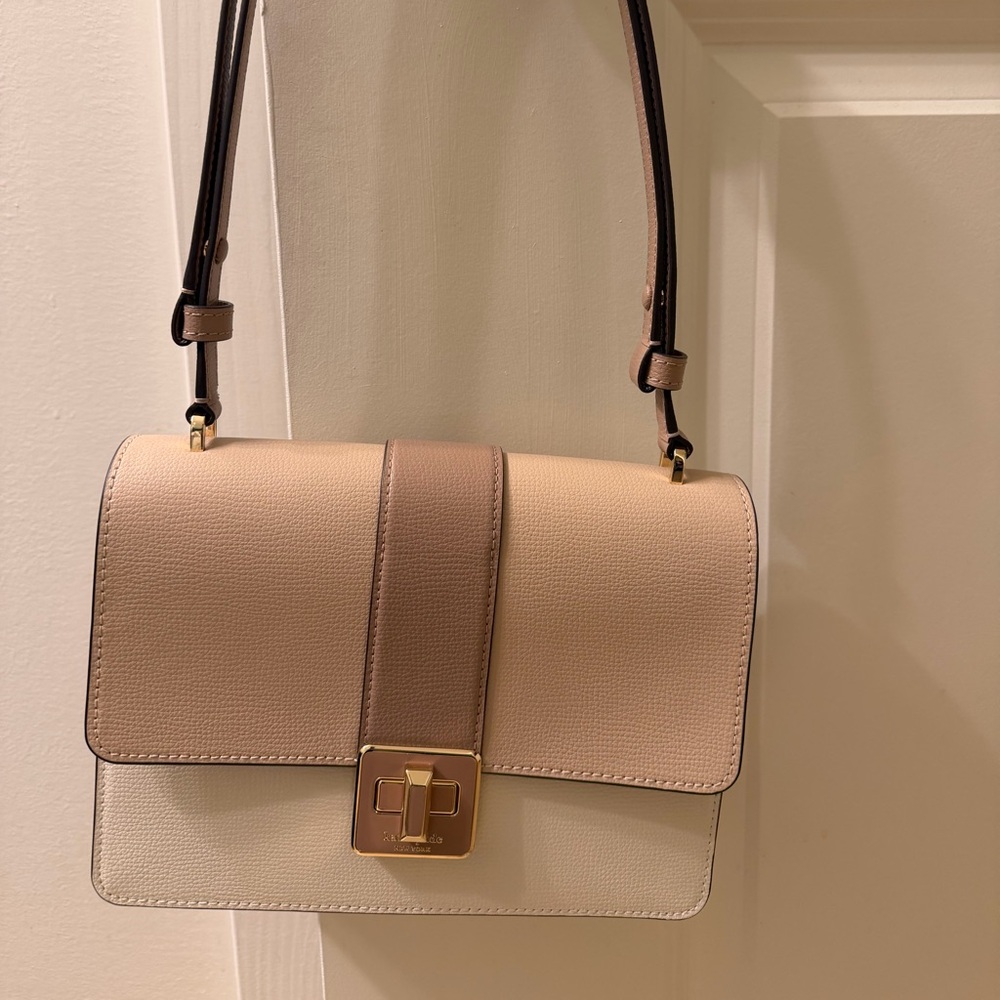 Kate Spade Cream and Tan Shoulder Bag